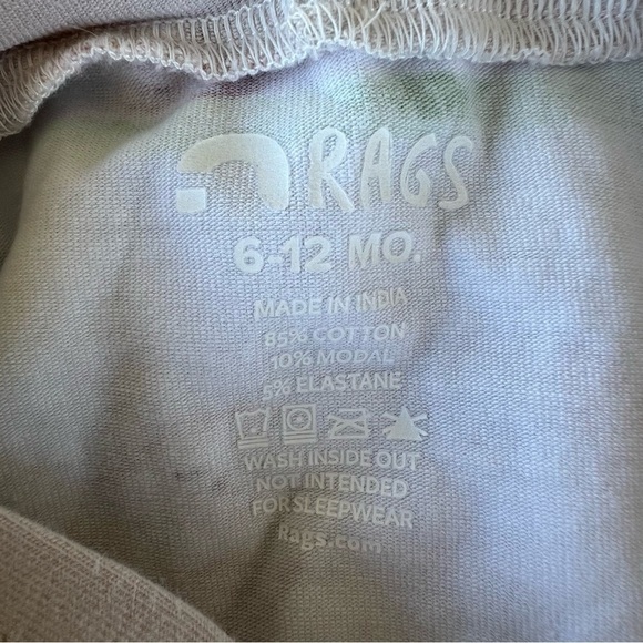 Rags to Raches Bunny Check One Piece Romper 6-12 Mos GUC - Picture 6 of 6